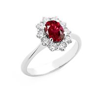Anillo Zanette Gioielli Mujer in Oro blanco Rubino 1.15 Ct AN-2094-8RUBINO - AN-2094-8RUBINO